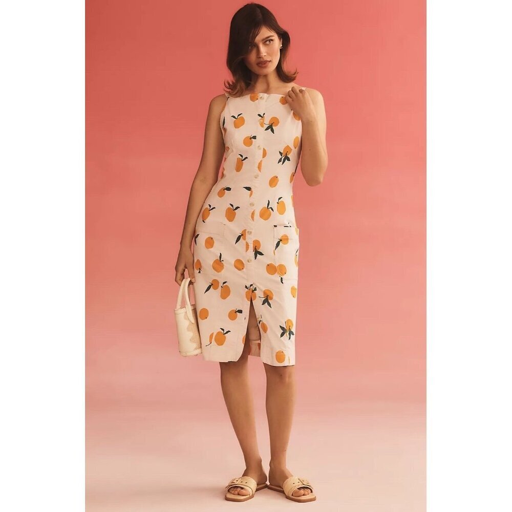 Size S - Anthro The Dylan Mierzwinski Colette Midi Dress by Maeve NWT$188